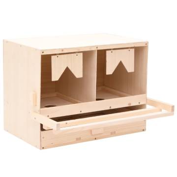 Chicken Laying Nest - Solid Pine Wood 2 Compartments