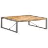 Unique Mango Wood Coffee Table - Industrial Style 120x120 cm