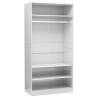 High Gloss White Wardrobe - Stylish Storage Solution | Hipomarket