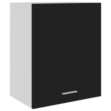 Hanging Cabinet Black 50x31x60 cm | Engineered Wood Storage