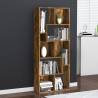 Smoked Oak Book Cabinet - Stylish & Modern Storage Solution