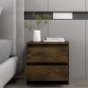 Bedside Cabinet Smoked Oak 45x34.5x44.5 cm Engineered Wood Colour smoked oak Quantity in Package 1 