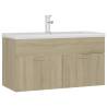 Sink Cabinet with Built-in Basin - Sonoma Oak | HipoMarket