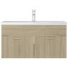 Sink Cabinet with Built-in Basin - Sonoma Oak | HipoMarket