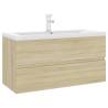 Sink Cabinet with Basin - Sonoma Oak Engineered Wood