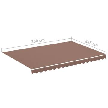 Replacement Fabric for Awning Brown 3.5x2.5 m - Buy Now