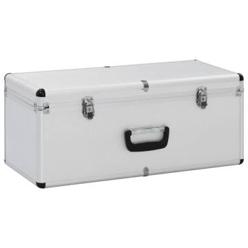 3 Pcs Silver Aluminium Storage Cases - Portable & Stylish