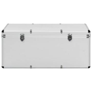 3 Pcs Silver Aluminium Storage Cases - Portable & Stylish