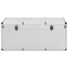 3 Pcs Silver Aluminium Storage Cases - Portable & Stylish