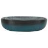 Turquoise Oval Countertop Basin - 59x40 cm Ceramic Luxury