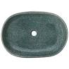 Turquoise Oval Countertop Basin - 59x40 cm Ceramic Luxury