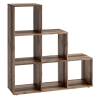 FMD Room Divider with 6 Compartments Old Style Colour brown Number of 1 