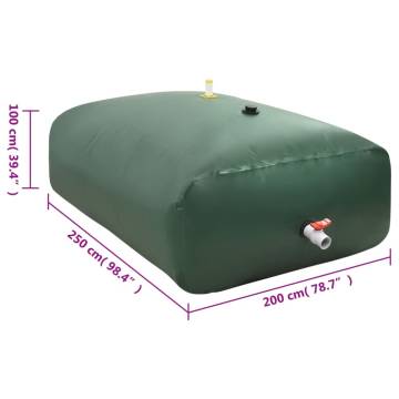 Foldable Water Tank with Tap 5000L PVC - Ideal for Outdoor Use