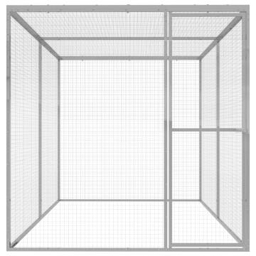 Galvanised Steel Cat Cage 3x1.5x1.5m - Durable & Secure