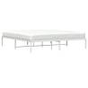 Metal Bed Frame White 180x200 cm - Super King Size