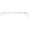 Metal Bed Frame White 180x200 cm - Super King Size