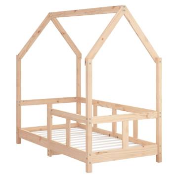 Kids Bed Frame 70x140 cm - Solid Pine Wood | HipoMarket