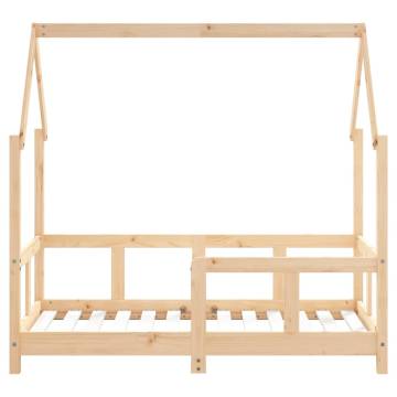 Kids Bed Frame 70x140 cm - Solid Pine Wood | HipoMarket