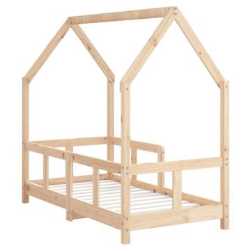 Kids Bed Frame 70x140 cm - Solid Pine Wood | HipoMarket