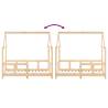 Kids Bed Frame 70x140 cm - Solid Pine Wood | HipoMarket