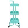 3-Tier Kitchen Trolley Turquoise | Space-Saving & Durable