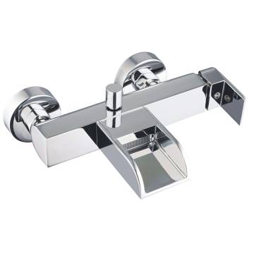 SCHÜTTE IDROVIA Chrome Bath Mixer with Waterfall Spout