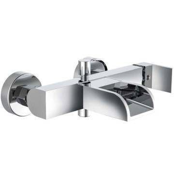 SCHÜTTE IDROVIA Chrome Bath Mixer with Waterfall Spout