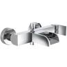 SCHÜTTE IDROVIA Chrome Bath Mixer with Waterfall Spout