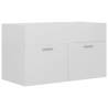 High Gloss White Sink Cabinet with Basin | Hipomarket