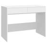 Desk White 101x50 cm - Stylish Engineered Wood Workstation