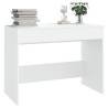 Desk White 101x50 cm - Stylish Engineered Wood Workstation