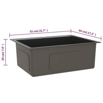 Handmade Black Stainless Steel Kitchen Sink | HipoMarket