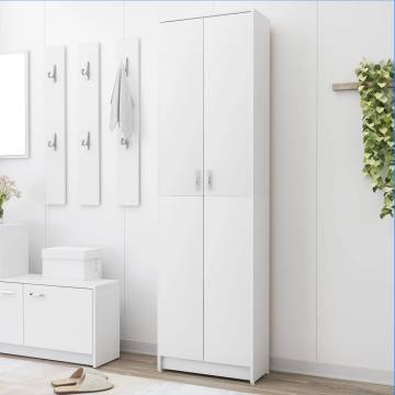 Hallway Wardrobe White 55x25x189 cm - Stylish & Compact Storage