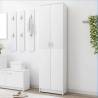 Hallway Wardrobe White 55x25x189 cm Engineered Wood Colour white Quantity in Package 1 Amount 