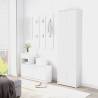 Hallway Wardrobe White 55x25x189 cm - Stylish & Compact Storage