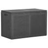 Garden Storage Box 180L Black PP Rattan Colour black Capacity 180 l Model rattan design 