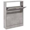 Shoe Cabinet Concrete Grey - Stylish Storage Solution | HipoMarket