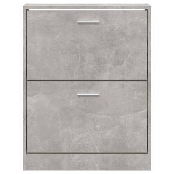 Shoe Cabinet Concrete Grey - Stylish Storage Solution | HipoMarket