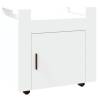 Desk Trolley White 60x45x60 cm - Engineered Wood Storage