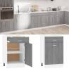 Drawer Bottom Cabinet Grey Sonoma 50x46x81,5 cm Engineered Wood Colour grey sonoma Quantity in Package 1 Model 1x bottom cabinet (1 door 1 drawer) 50 cm Number of 