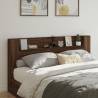 Headboard Cabinet with LED Brown Oak 200x16.5x103.5 cm Colour brown oak Size 200 x 16.5 x 103.5 cm Quantity in Package 1 