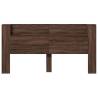 Stylish LED Headboard Cabinet in Brown Oak - 200x16.5 cm