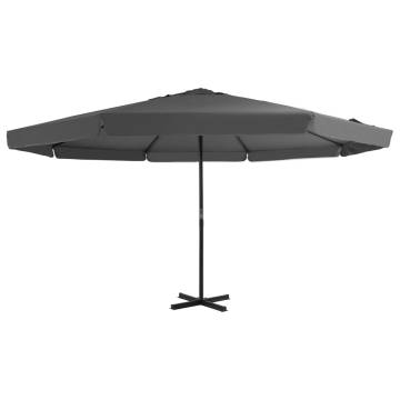 Outdoor Parasol with Aluminium Pole - 500 cm Anthracite | HipoMarket