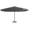 Outdoor Parasol with Aluminium Pole 500 cm Anthracite Colour anthracite Size 500 cm Quantity in Package 1 