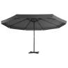 Outdoor Parasol with Aluminium Pole - 500 cm Anthracite | HipoMarket