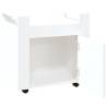 Desk Trolley White 60x45x60 cm - Engineered Wood Storage