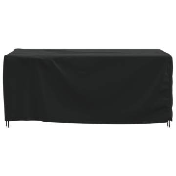 Garden Furniture Cover Black 200x165x80 cm - 420D Oxford