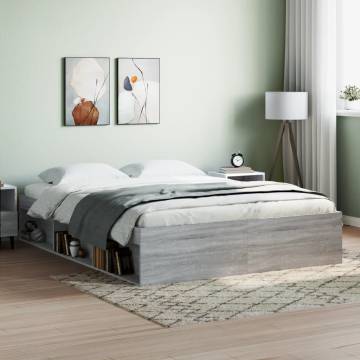 Modern Grey Sonoma Bed Frame 160x200 cm | HipoMarket