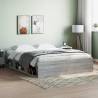 Bed Frame Grey Sonoma 160x200 cm Colour grey sonoma Size 160 x 200 cm 