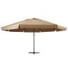 Outdoor Parasol with Aluminium Pole - 600 cm Taupe | HipoMarket